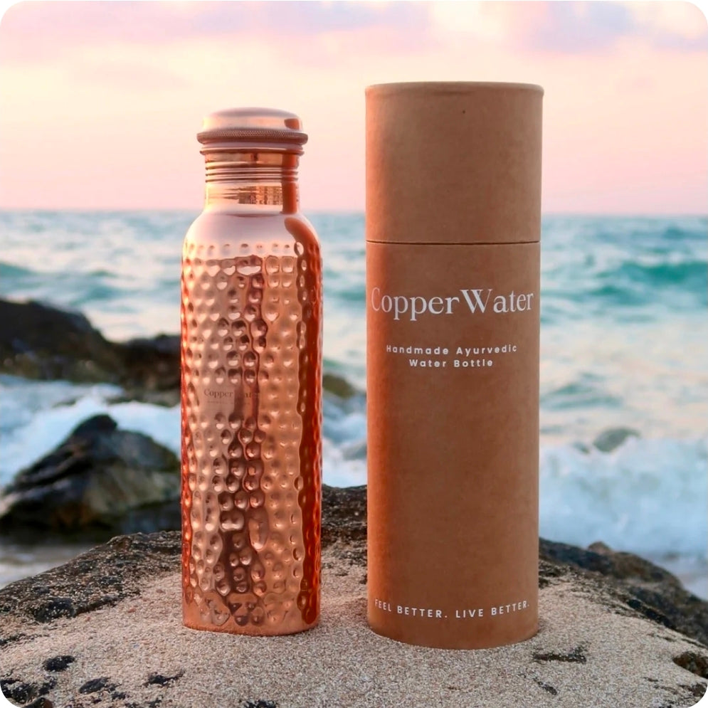 Polished Copper Water Bottle