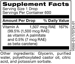 Micellized Vitamin A Liquid