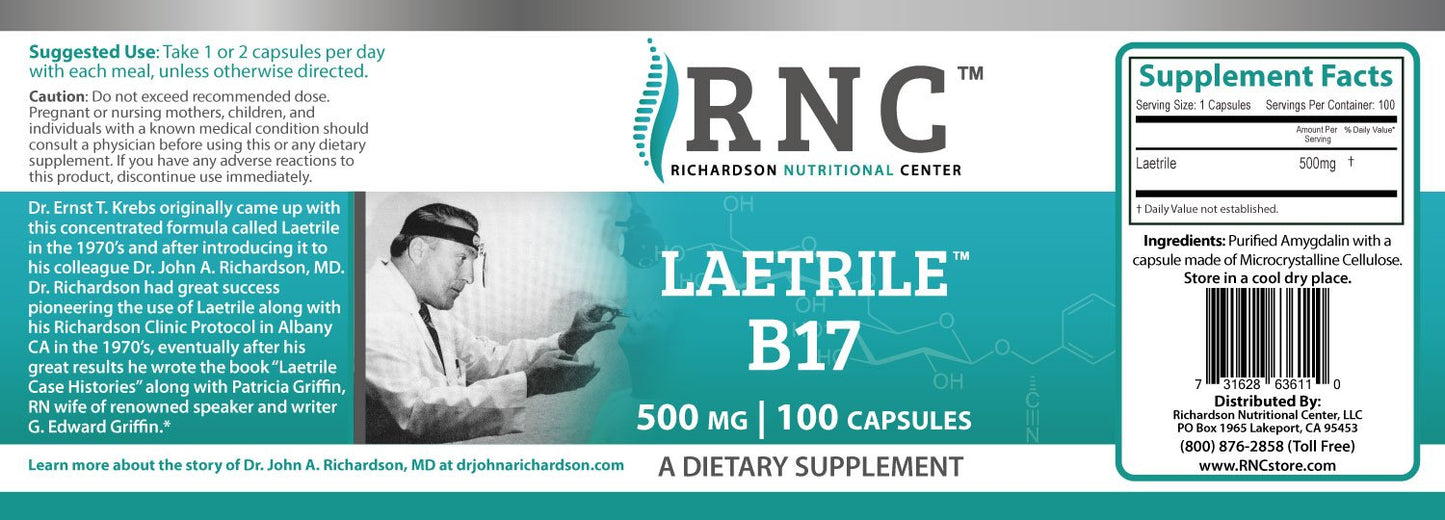 Laetrile B17 500mg