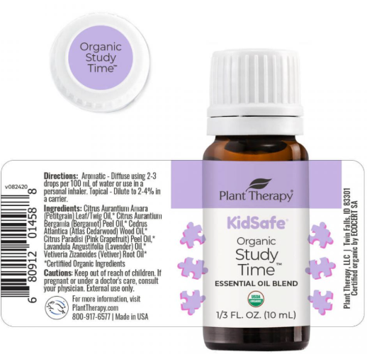 Organic Study Time KidSafe Essential Oil