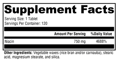 NiaVasc™ 750 120 Tablets