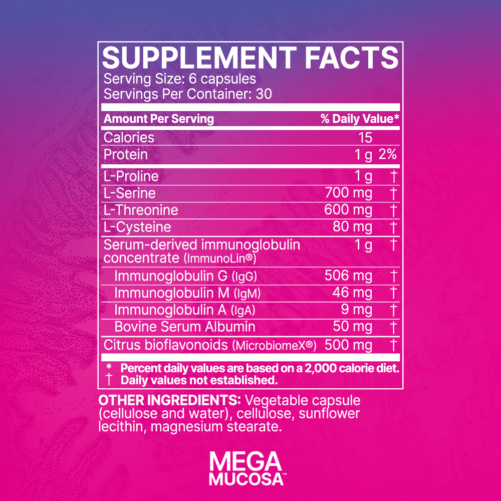 MegaMucosa 180 Capsules