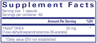 7-Keto DHEA 25mg