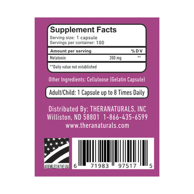 High Dose Melatonin 200mg