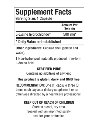 L-Lysine HCl (Biotics Research)