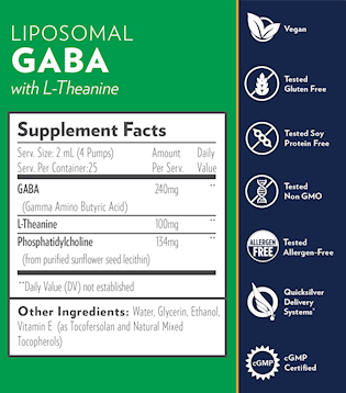 Liposomal GABA with L-Theanine