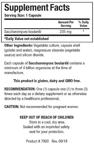 Saccharomyces Boulardii (60ct)