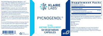 Pycnogenol 50 mg 60 caps