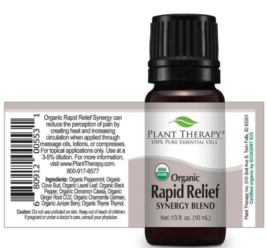 Organic Rapid Relief Essential Oil