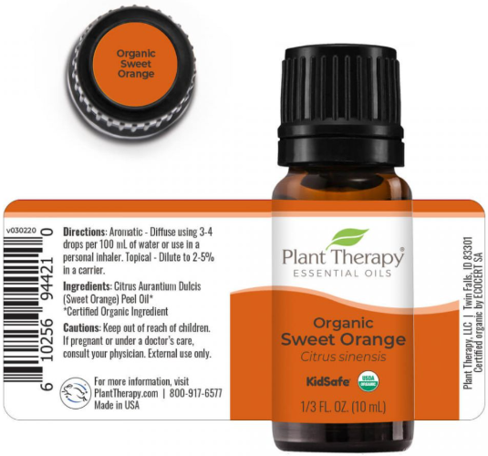 Organic Sweet Orange Essential Oil