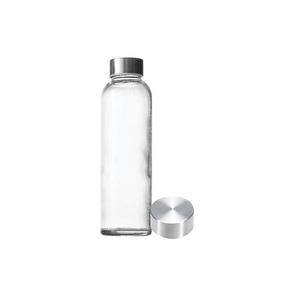 Glass Water Bottle/Stainless Steel Cup Boroux Basics