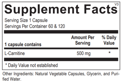 L-Carnitine 60 caps