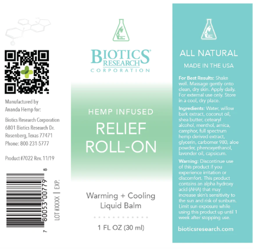 Hemp Infused Relief Roll On
